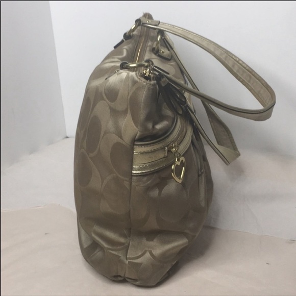 .POPPY SIGNATURE SATEEN GLAM TOTE (COACH F18351 - Picture 4 of 8